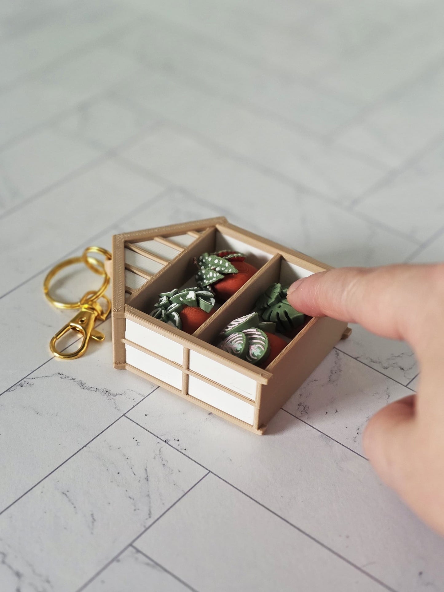 Greenhouse Fidget Clicker Keychain