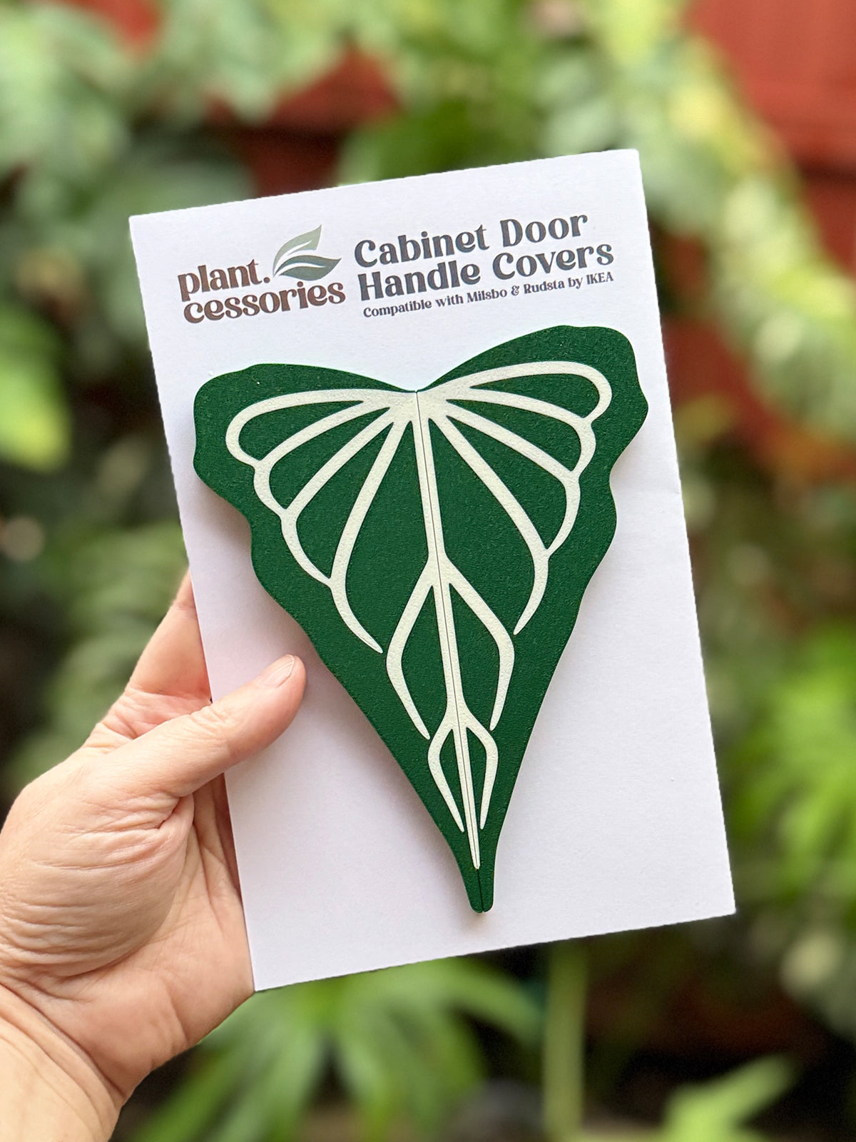 Anthurium Delta Force Leaf Cabinet Handle Cover