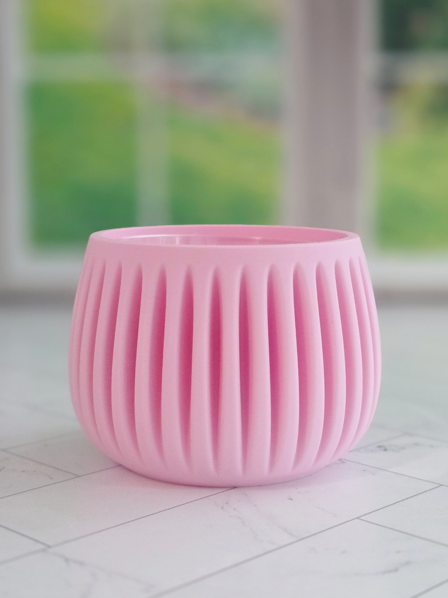 Pleated Texture Modern Planter