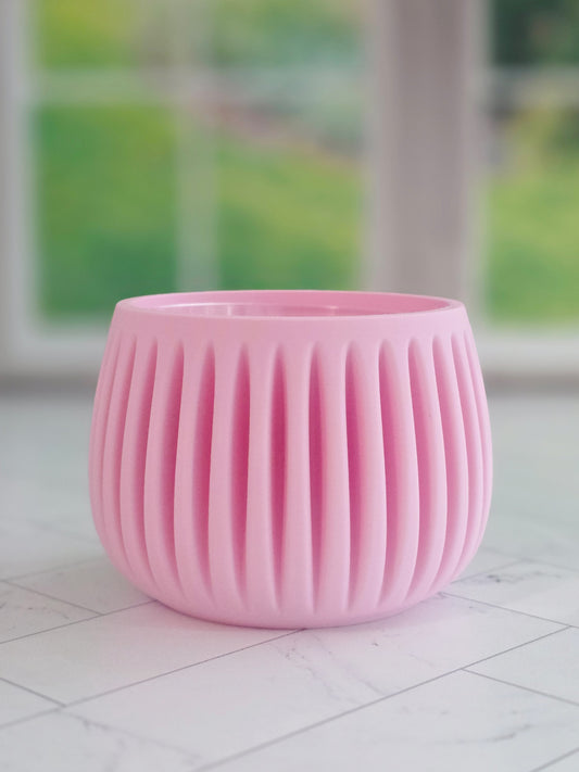 Pleated Texture Modern Planter