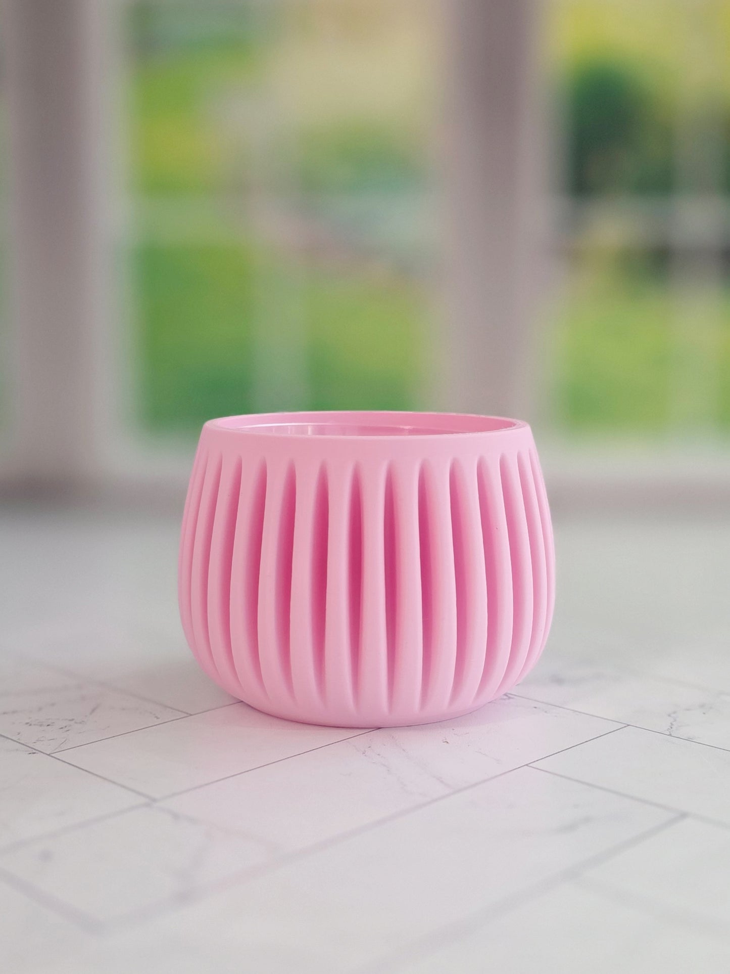 Pleated Texture Modern Planter