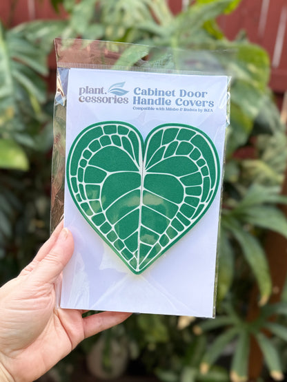 Anthurium Crystallinum Leaf Cabinet Handle Cover