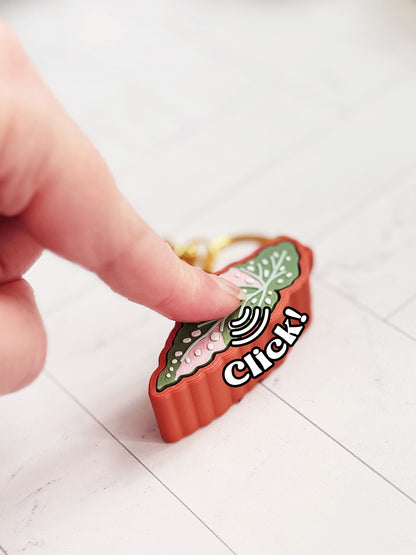 Plant Edition Fidget Clicker Keychains