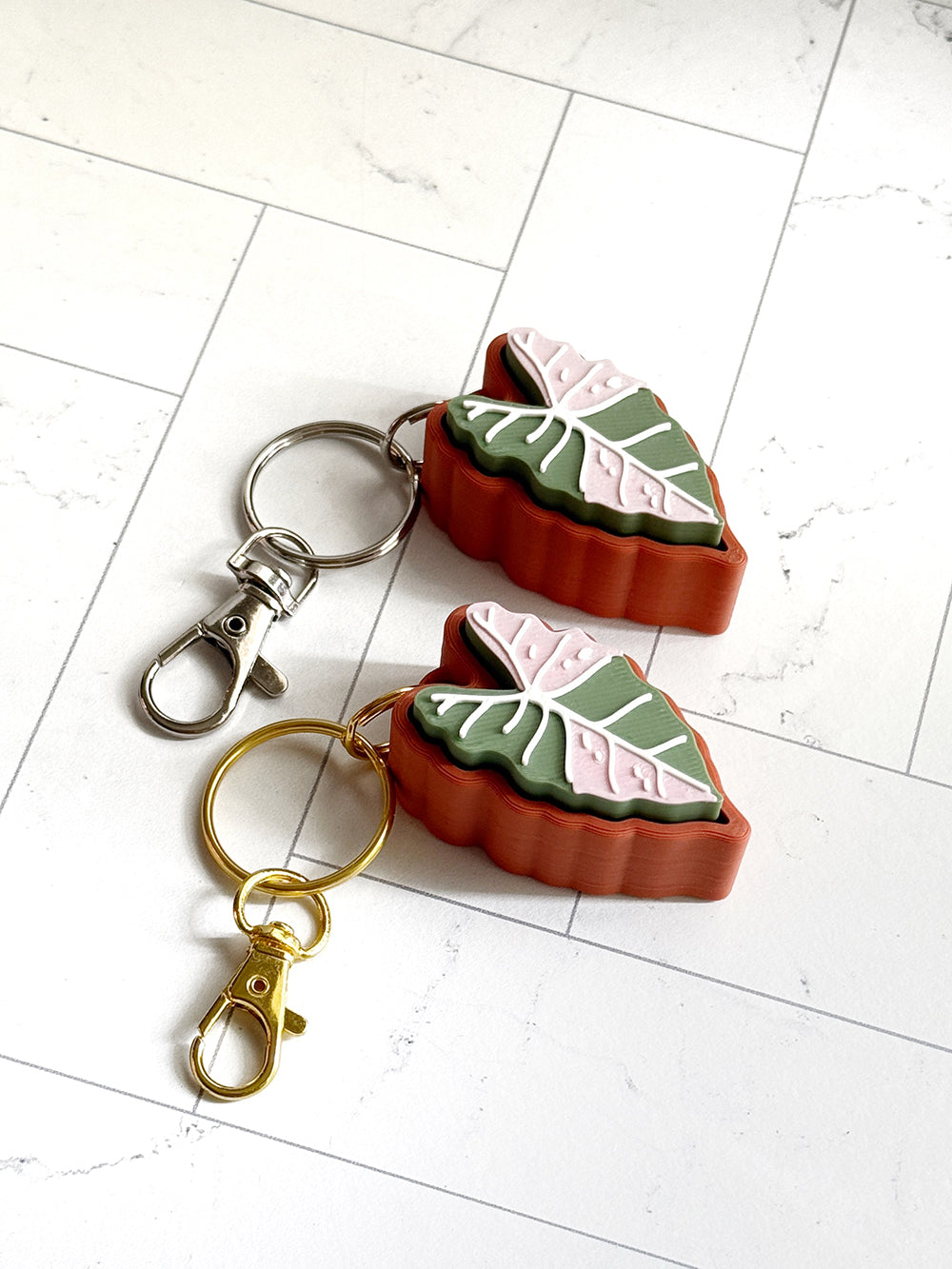 Plant Edition Fidget Clicker Keychains