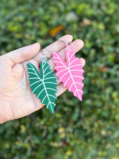 Alocasia Amazonica Leaf Keychain
