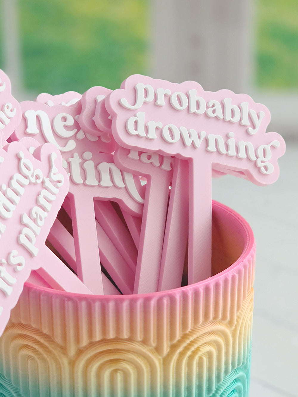 Cute Quote Markers for Houseplants