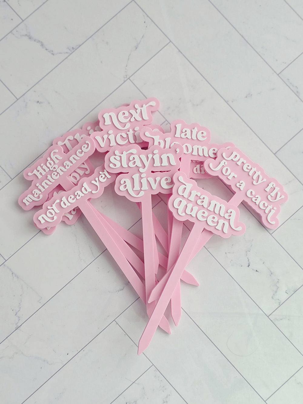 Cute Quote Markers for Houseplants