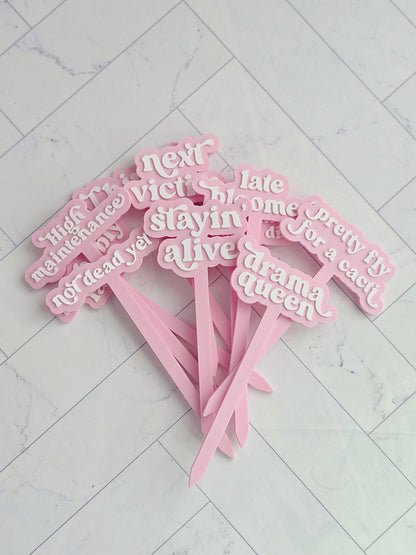 Cute Quote Markers for Houseplants