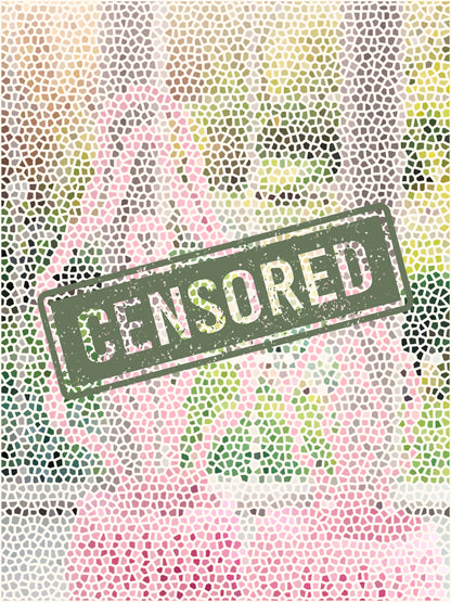 Censored Pink decorative Sweat Pea plant trellis in a ribbed pink planter near a bright window