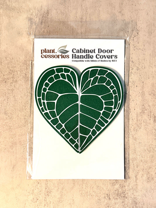 Anthurium Crystallinum Leaf Cabinet Handle Cover