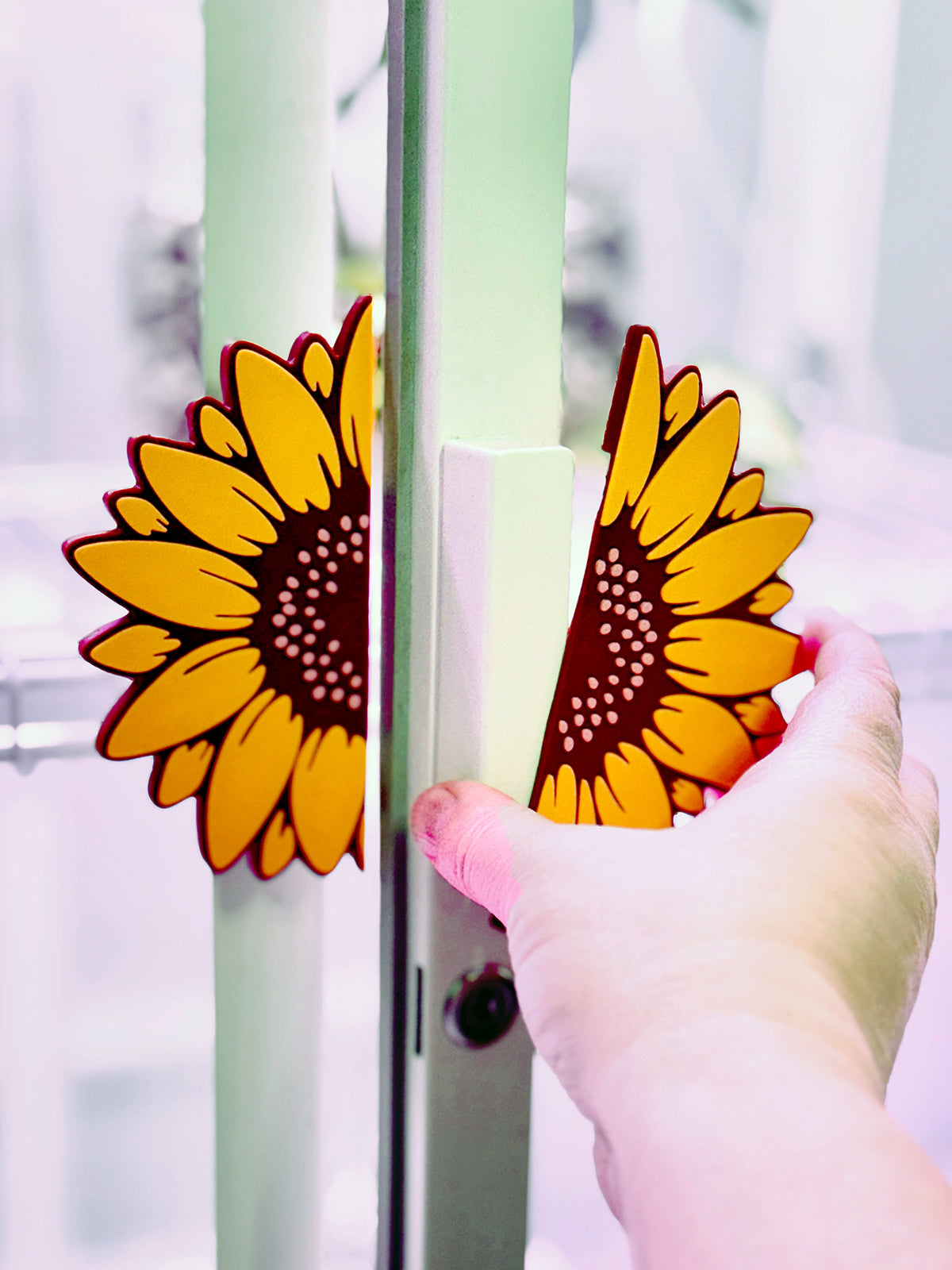 Sunflower Greenhouse Cabinet Handle Covers