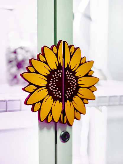 Sunflower Greenhouse Cabinet Handle Covers